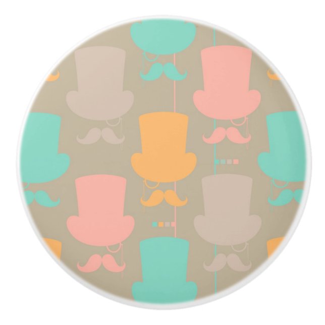 Pomo De Cerámica Modelo 2 del bigote (Anverso)