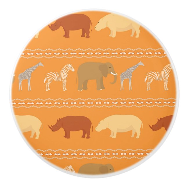 Pomo De Cerámica Modelo africano (Anverso)