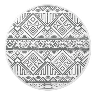 Pomo De Cerámica Modelo azteca geométrico abstracto 2