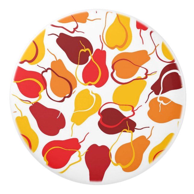 Pomo De Cerámica Modelo con las peras (Anverso)