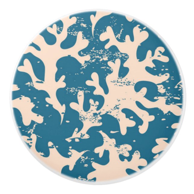 Pomo De Cerámica Modelo coralino hermoso (Anverso)