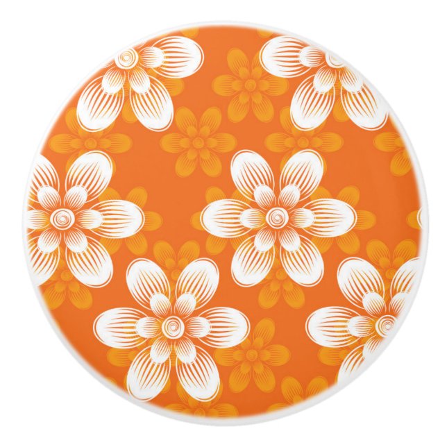 Pomo De Cerámica Modelo de flores (Anverso)