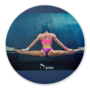 Pomo De Cerámica Modelo De Gimnasio Femenino Split Thunder_Cove