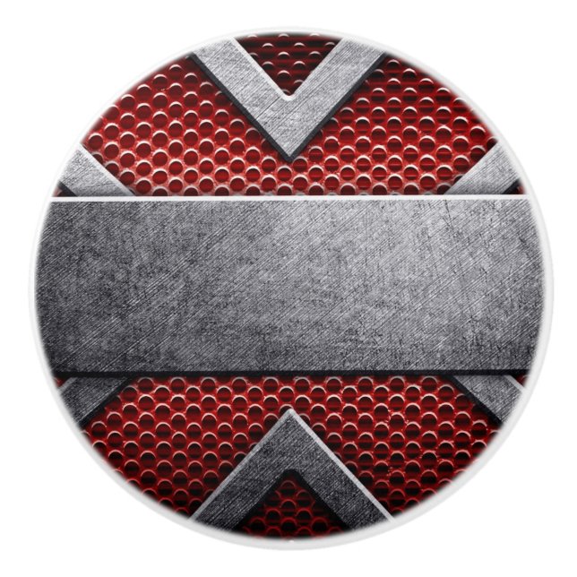 Pomo De Cerámica Modelo de la placa de metal (Anverso)