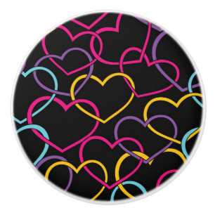 Pomo De Cerámica Modelo de la tarjeta del día de San Valentín con