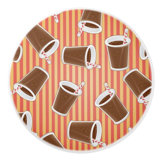 Pomo De Cerámica Modelo de los alimentos de preparación rápida (Anverso)