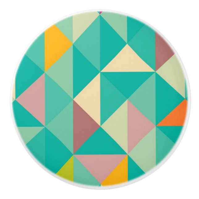 Pomo De Cerámica Modelo de los triángulos (Anverso)