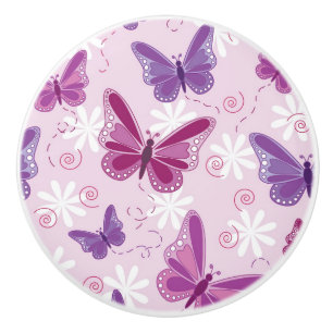 Pomo De Cerámica modelo de mariposa