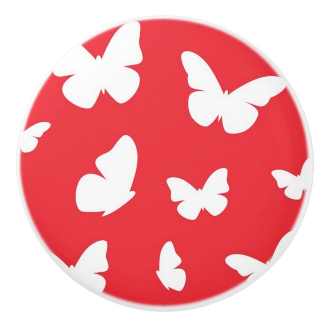 Pomo De Cerámica Modelo de mariposa 2 (Anverso)