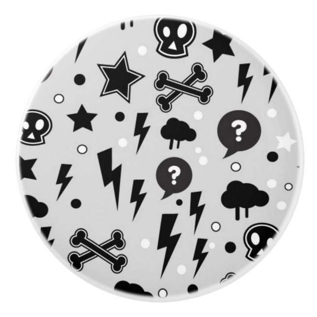 Pomo De Cerámica Modelo de moda (Anverso)