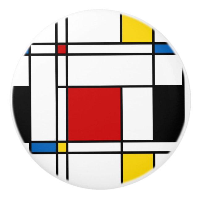 Pomo De Cerámica Modelo de Stijl (Anverso)