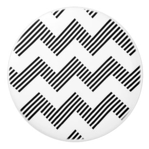 Pomo De Cerámica Modelo de zigzag geométrico