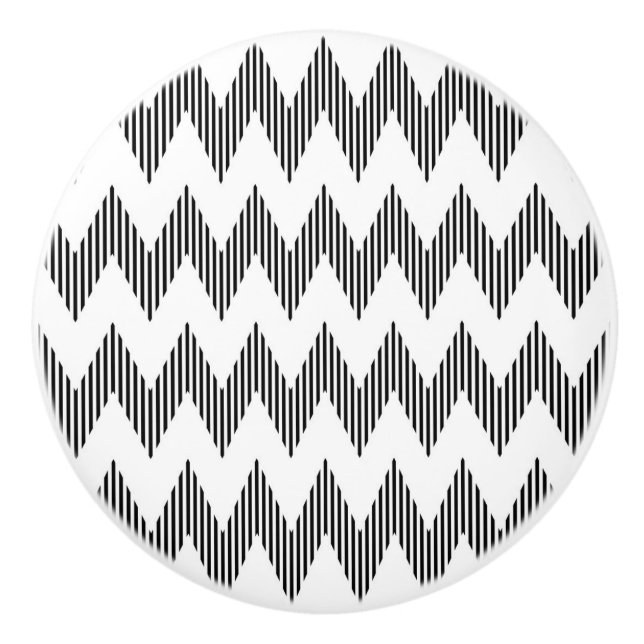 Pomo De Cerámica Modelo de zigzag geométrico 2 (Anverso)