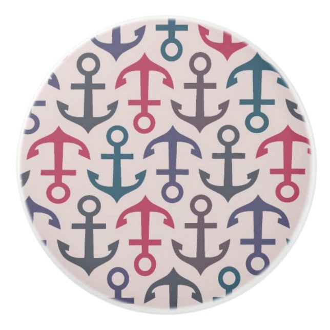 Pomo De Cerámica Modelo del ancla (Anverso)