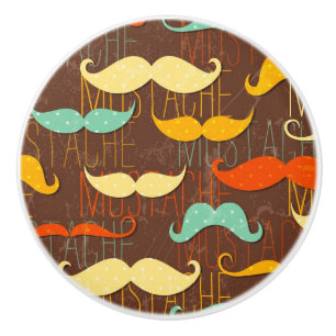 Pomo De Cerámica Modelo del bigote