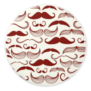 Pomo De Cerámica Modelo del bigote, estilo retro 3