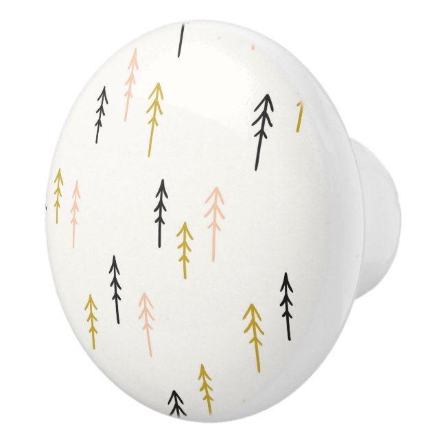 Pomo De Cerámica Modelo del bosque del árbol de navidad (Derecha)