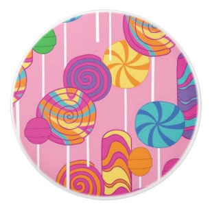 Pomo De Cerámica Modelo del caramelo de los Lollipops