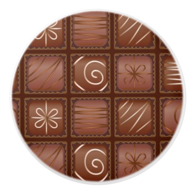 Pomo De Cerámica Modelo del chocolate (Anverso)