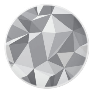 Pomo De Cerámica Modelo del diamante - polígono abstracto