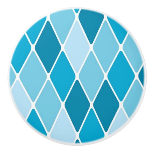 Pomo De Cerámica Modelo del invierno del Harlequin (Anverso)