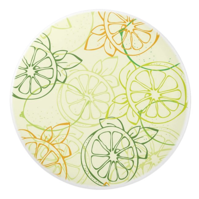 Pomo De Cerámica Modelo del limón (Anverso)