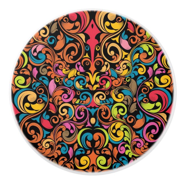 Pomo De Cerámica Modelo enrrollado (Anverso)