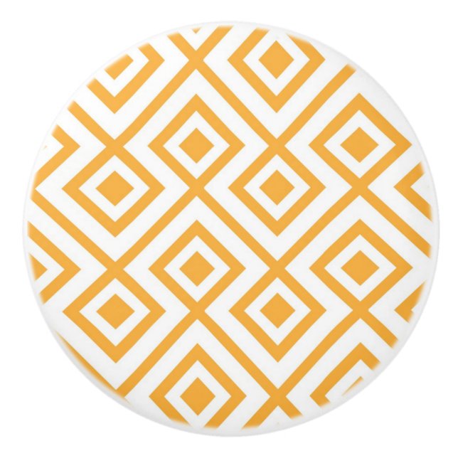 Pomo De Cerámica Modelo geométrico formado rombo (Anverso)