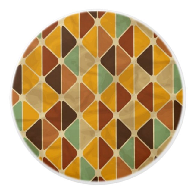 Pomo De Cerámica Modelo geométrico retro 3 (Anverso)