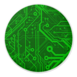 Pomo De Cerámica Modelo impreso verde de la placa de circuito