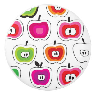 Pomo De Cerámica Modelo retro lindo de la manzana