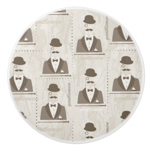 Pomo De Cerámica Modelo retro para el hombre