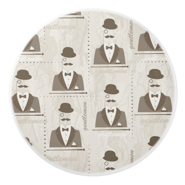 Pomo De Cerámica Modelo retro para el hombre (Anverso)