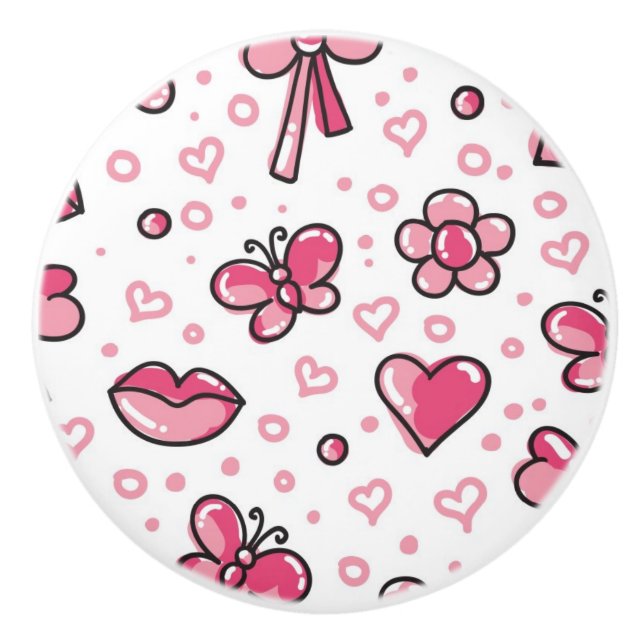 Pomo De Cerámica modelo romántico (Anverso)