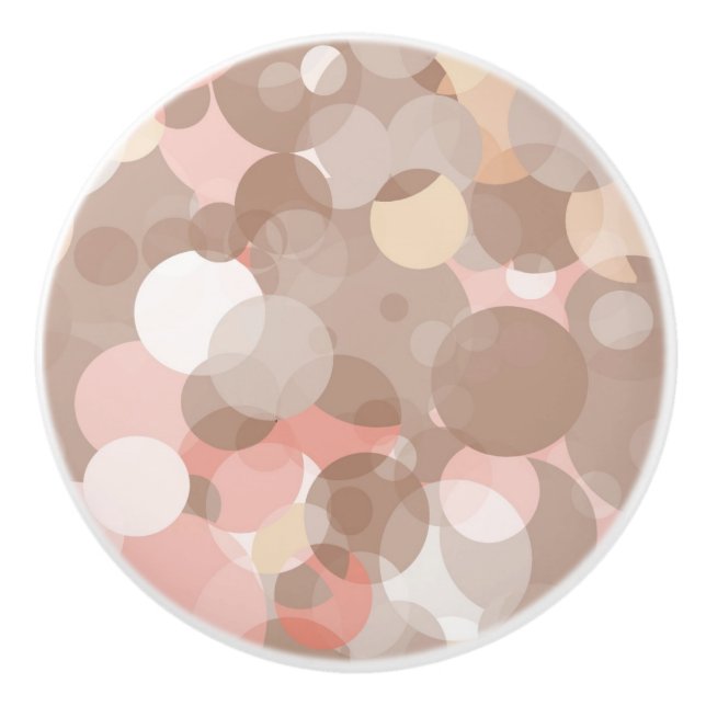 Pomo De Cerámica Modelo simple - círculos (Anverso)