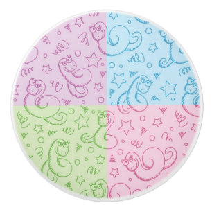 Pomo De Cerámica modelos con las serpientes