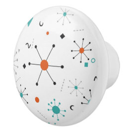 Pomo De Cerámica Modern Mid Century Retro Atomic Abstract