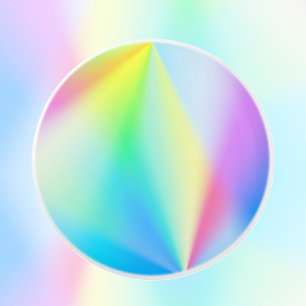 Pomo De Cerámica Moderno arcoiris iridiscente color arcoiris pastel