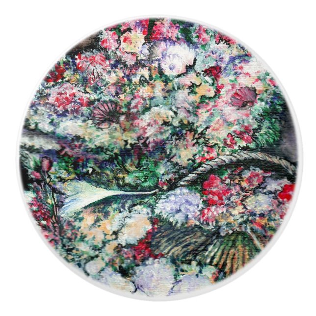 Pomo De Cerámica Momento mágico en el mercado de Misloc (Anverso)