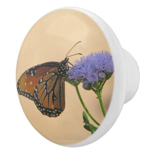 Pomos y tiradores Flores Mariposa Monarca 
