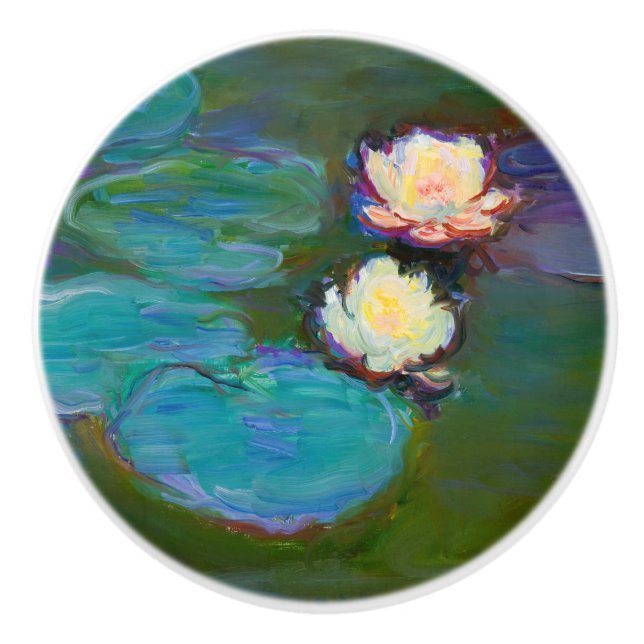 Pomo De Cerámica Monet Nympheas (1897-1898) Bella Artes (Anverso)