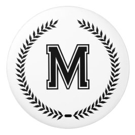 Pomo De Cerámica Monogram Personalized Drawer Handles Pulls Knobs 