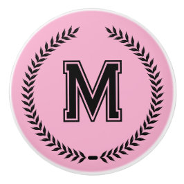 Pomo De Cerámica Monogram Personalized Drawer Handles Pulls Knobs 