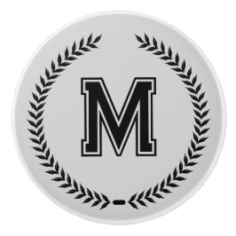 Pomo De Cerámica Monogram Personalized Drawer Handles Pulls Knobs 