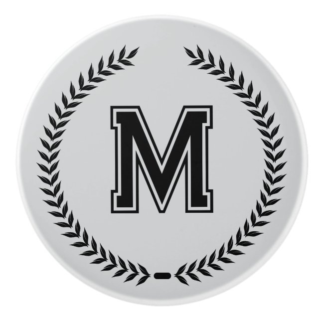 Pomo De Cerámica Monogram Personalized Drawer Handles Pulls Knobs  (Anverso)