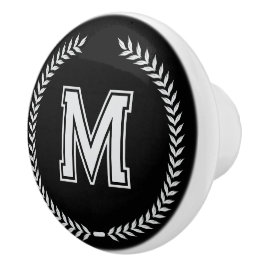 Pomo De Cerámica Monogram Personalized Drawer Handles Pulls Knobs 