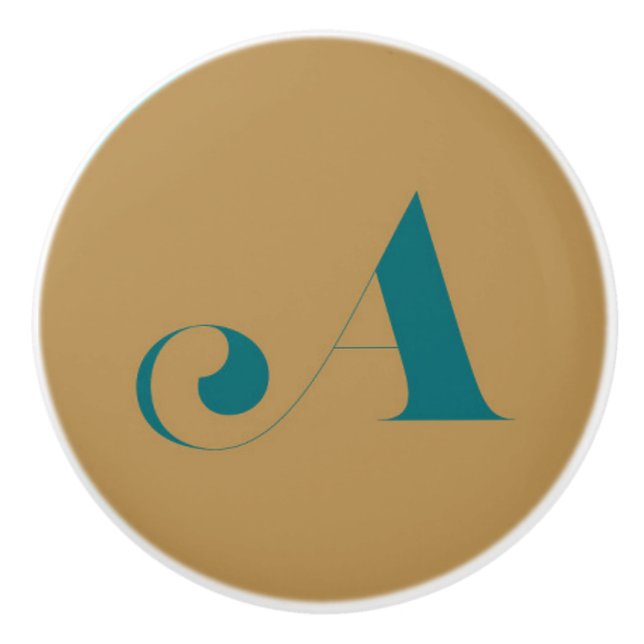 Pomo De Cerámica Monograma (Anverso)