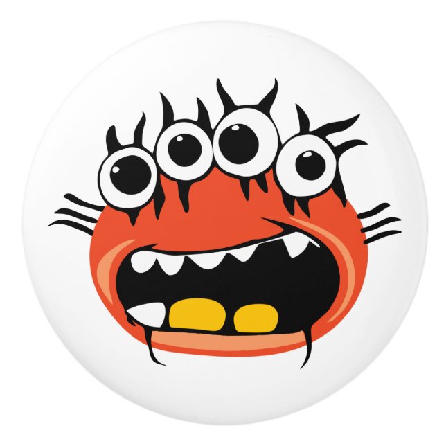 Pomo De Cerámica Monster Alien (Anverso)