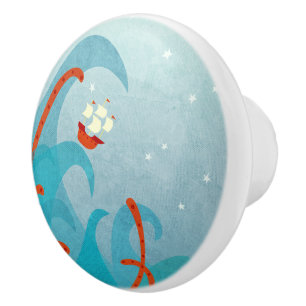 Pomo De Cerámica Monstruo marino