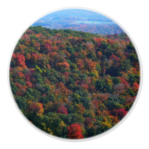 Pomo De Cerámica Montañas Apalaches en otoño